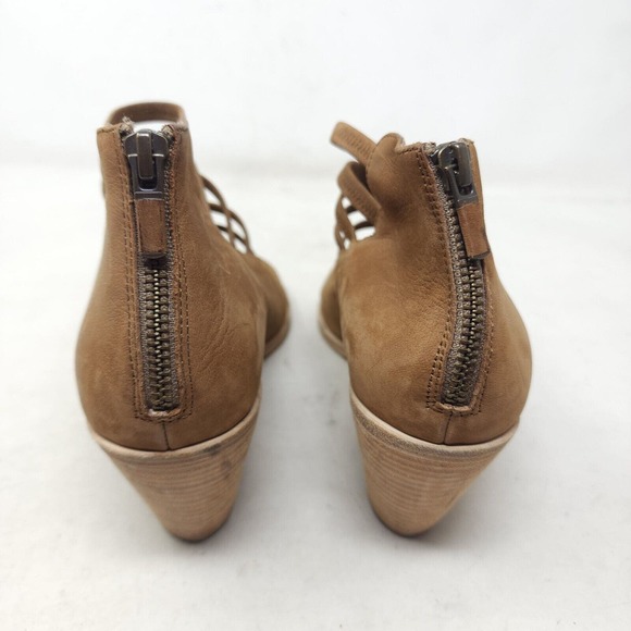 Eileen Fisher Womens Heels James Sienna Nubuck Leather Strappy Sandal Shoes 10 - Picture 4 of 10